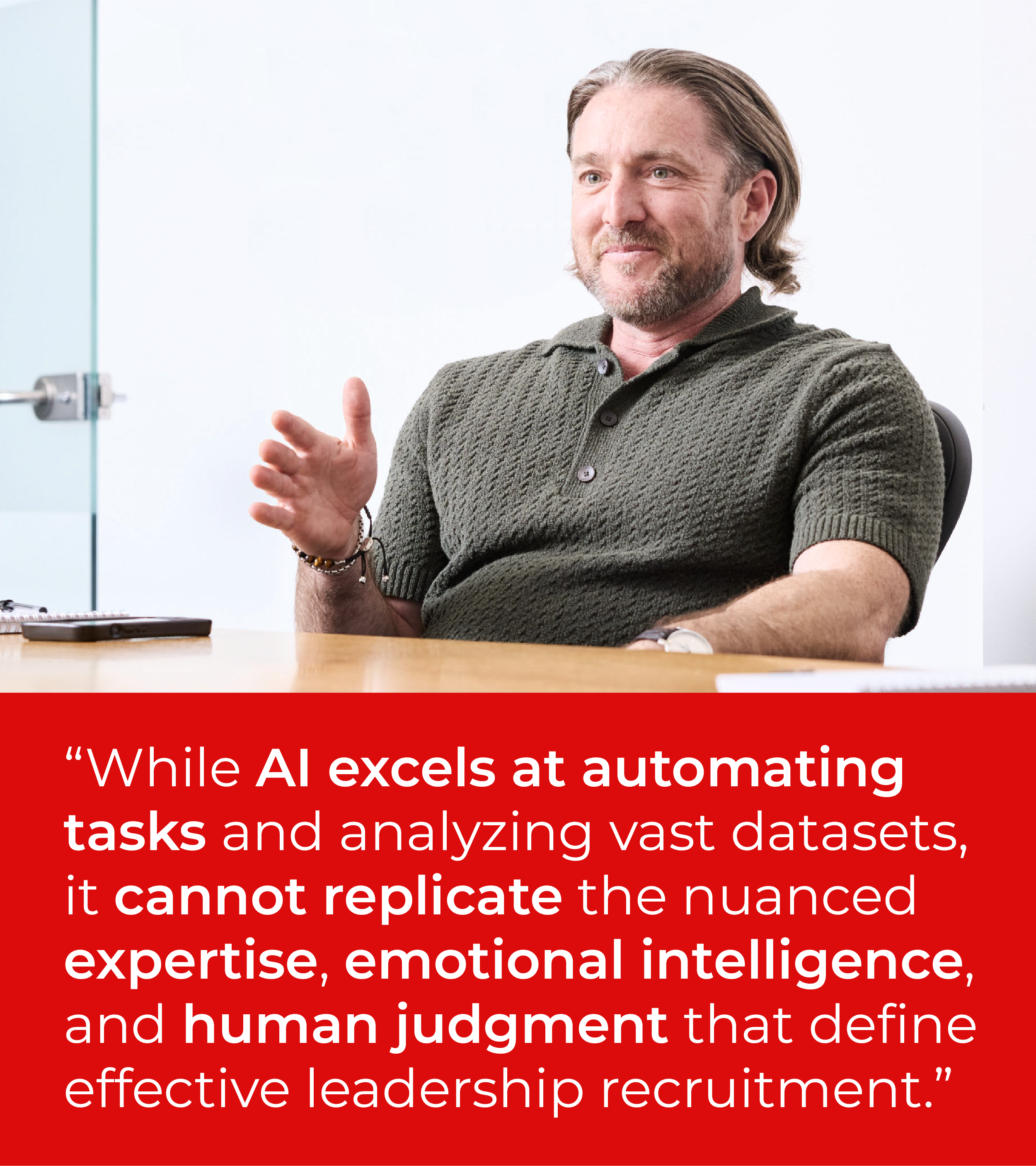 An image of Josh Withers smiling with a quote from the article